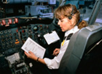 airplane cockpit